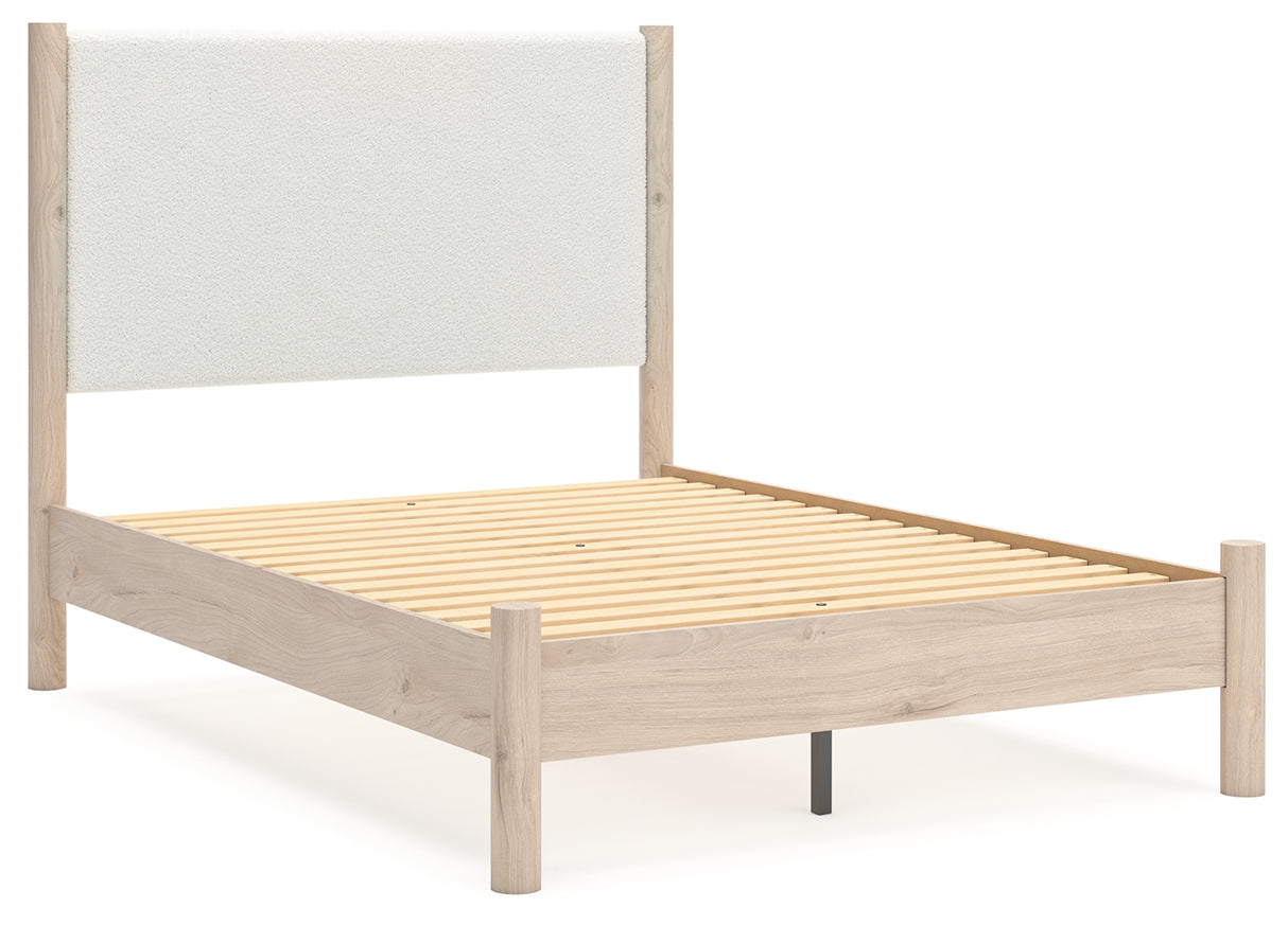 Cadmori Full Upholstered Panel Bed