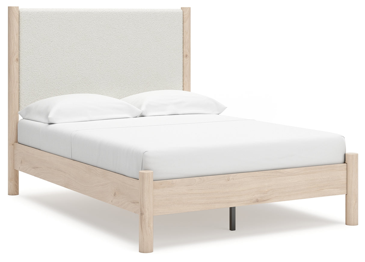 Cadmori Full Upholstered Panel Bed