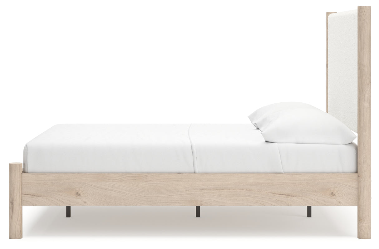 Cadmori Full Upholstered Panel Bed