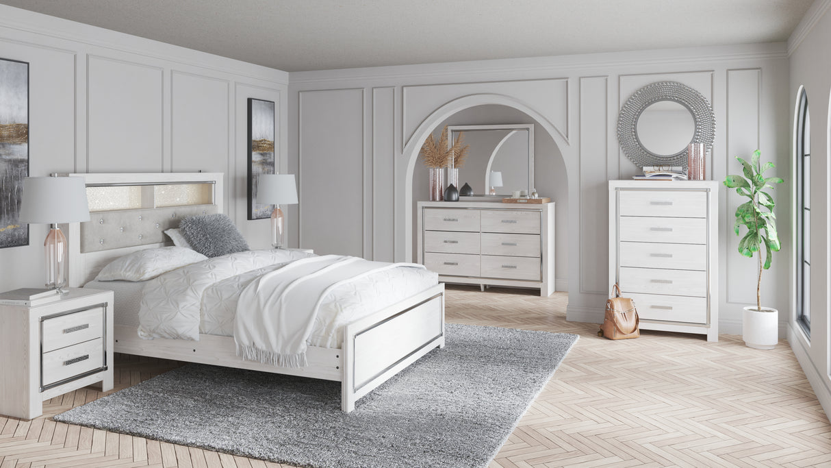 Altyra Queen Bookcase Headboard, Dresser and Mirror