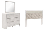 Altyra King Panel Headboard, Dresser and Mirror