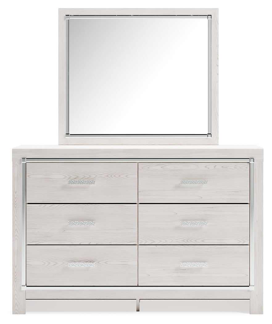 Altyra Queen Panel Storage Bed, Dresser, Mirror and Nightstand