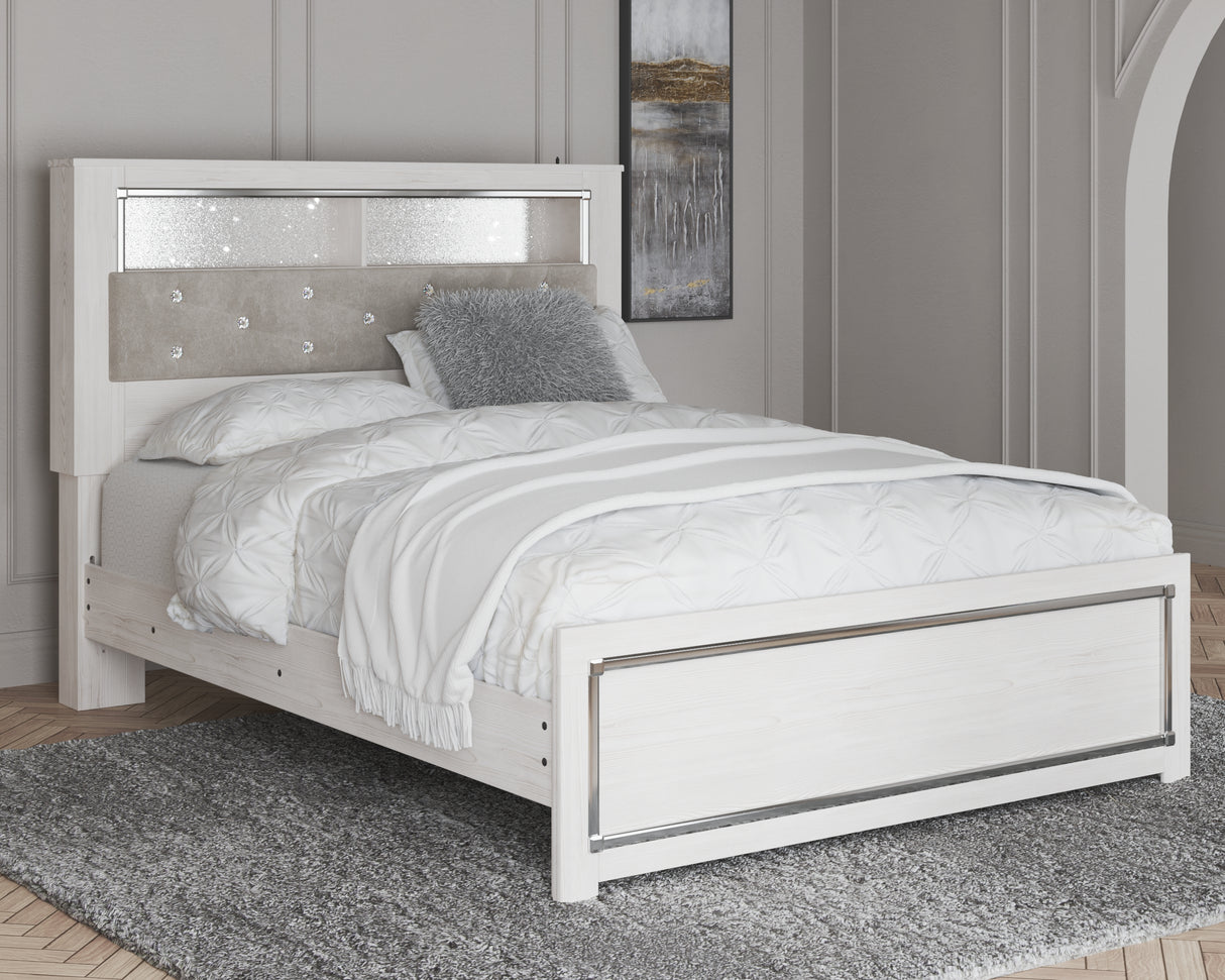 Altyra Queen Panel Bookcase Bed