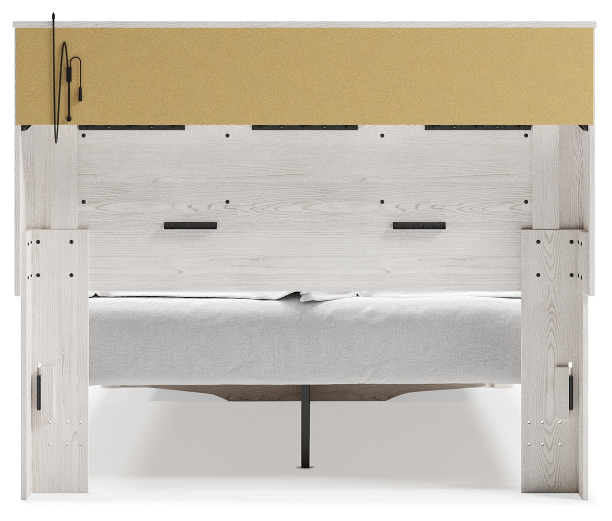 Altyra Queen Upholstered Bookcase Bed with Storage