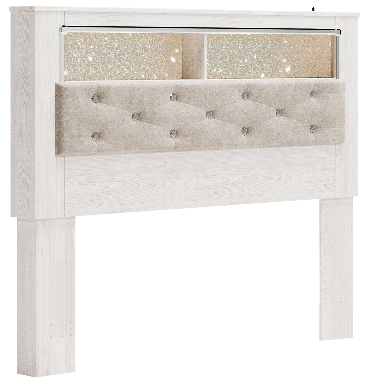 Altyra Queen Bookcase Headboard, Dresser and Mirror