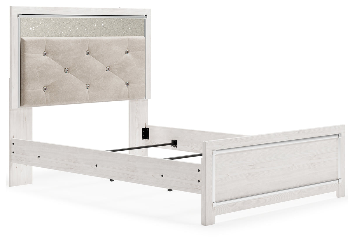 Altyra Full Panel Bed, Dresser, Mirror and Nightstand