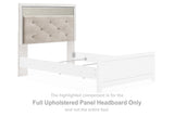 Altyra White Full Upholstered Panel Headboard