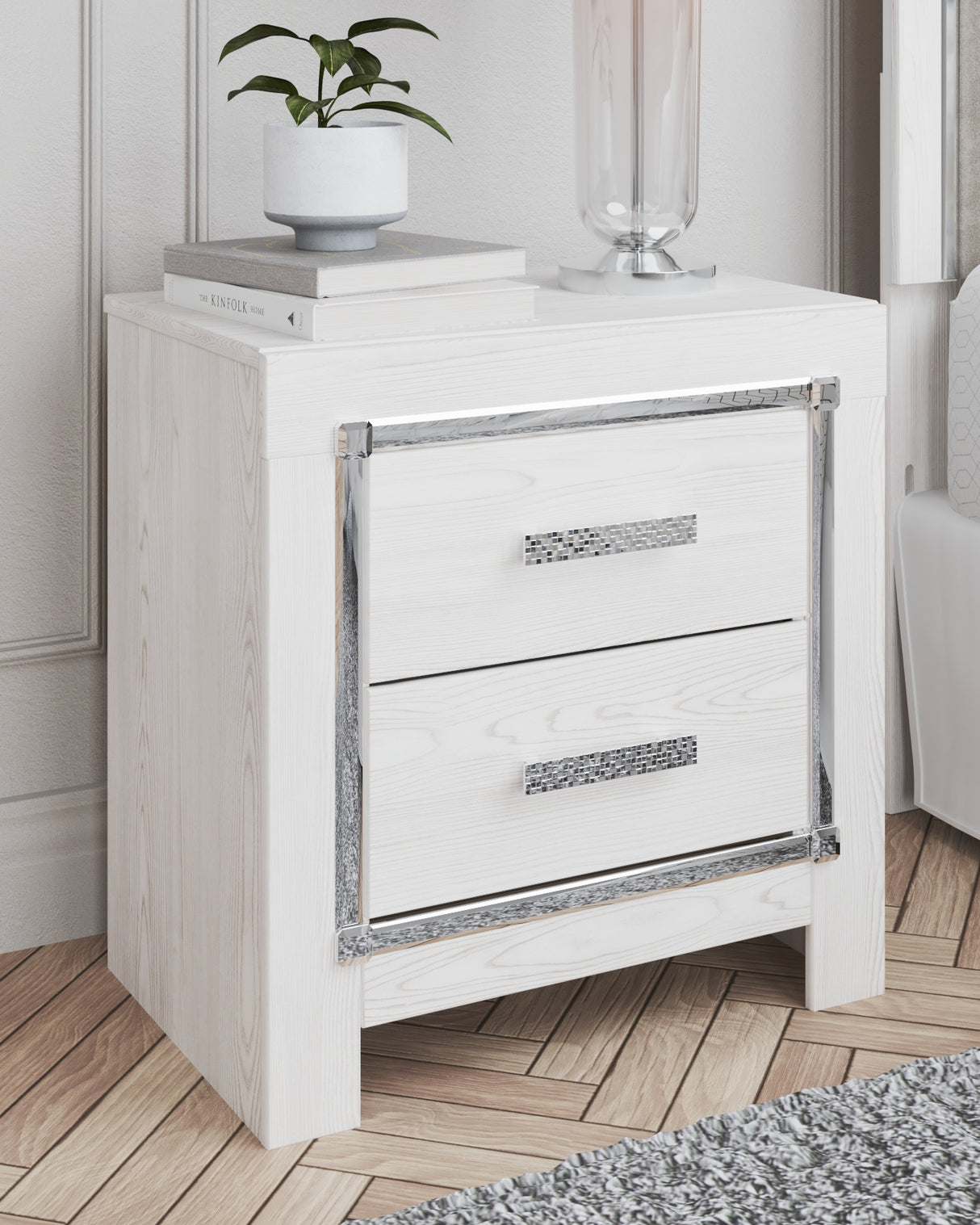 Altyra White Nightstand