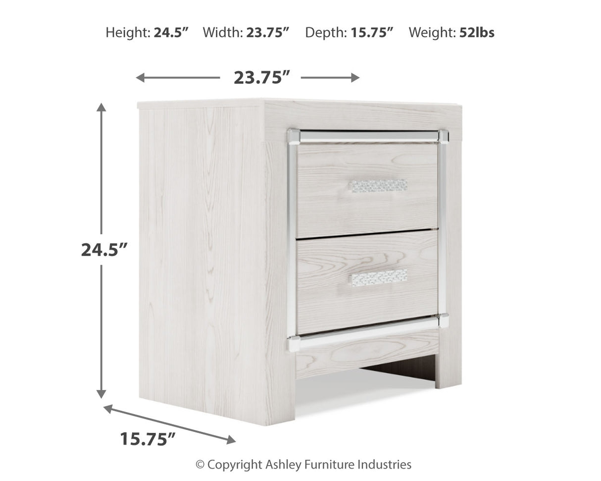 Altyra Queen Panel Storage Bed, Dresser, Mirror and Nightstand