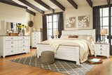 Willowton Whitewash King/California King Panel Headboard