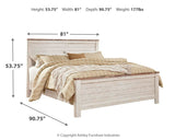 Willowton King Panel Bed, Dresser, Mirror, and Nightstand