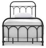 Nashburg Black Twin Metal Bed