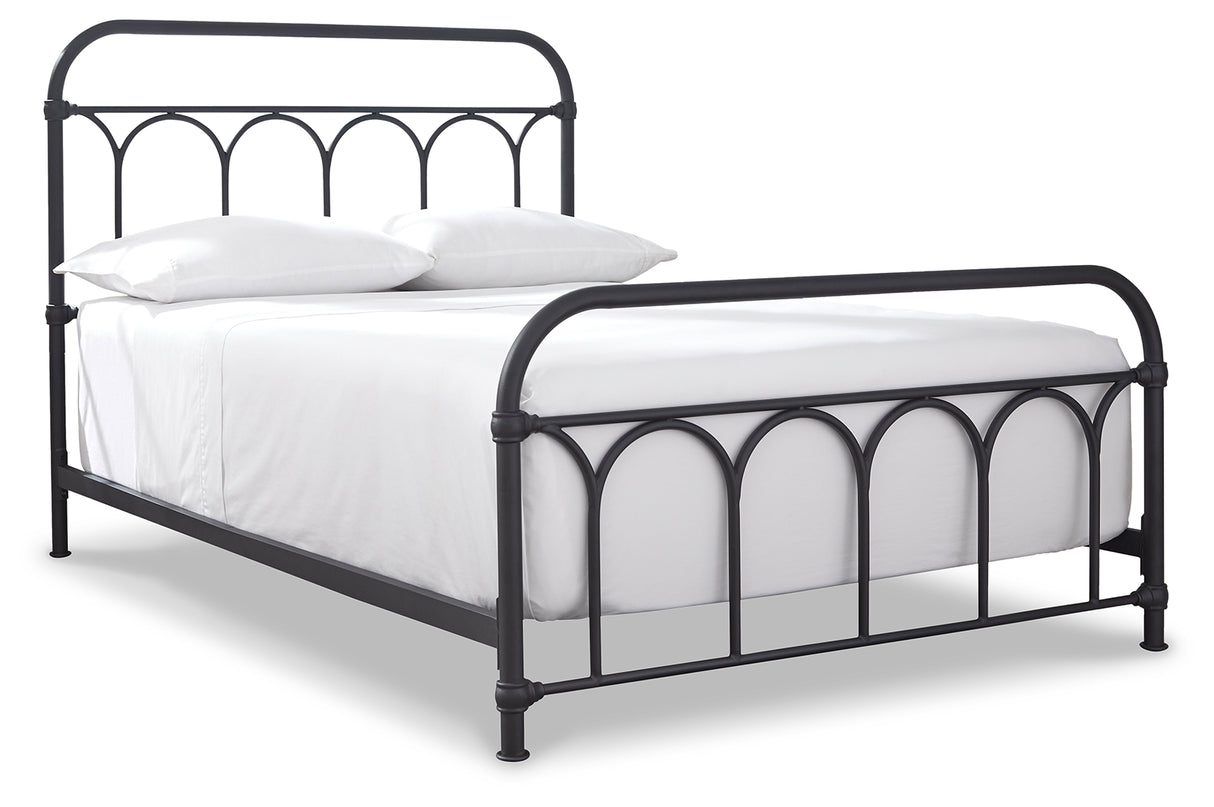 Nashburg Black Full Metal Bed