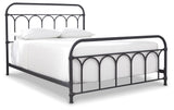 Nashburg Black Queen Metal Bed