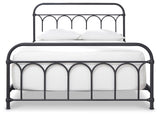 Nashburg Black Queen Metal Bed