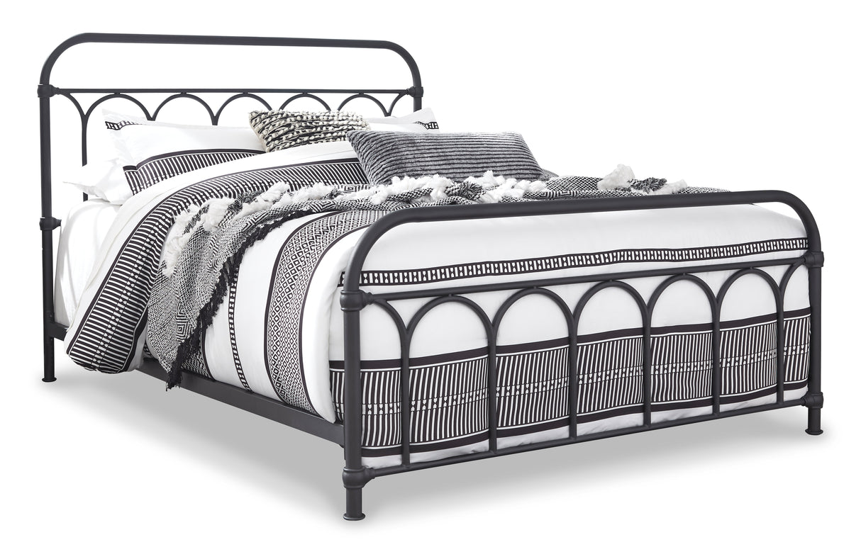 Nashburg Black Queen Metal Bed