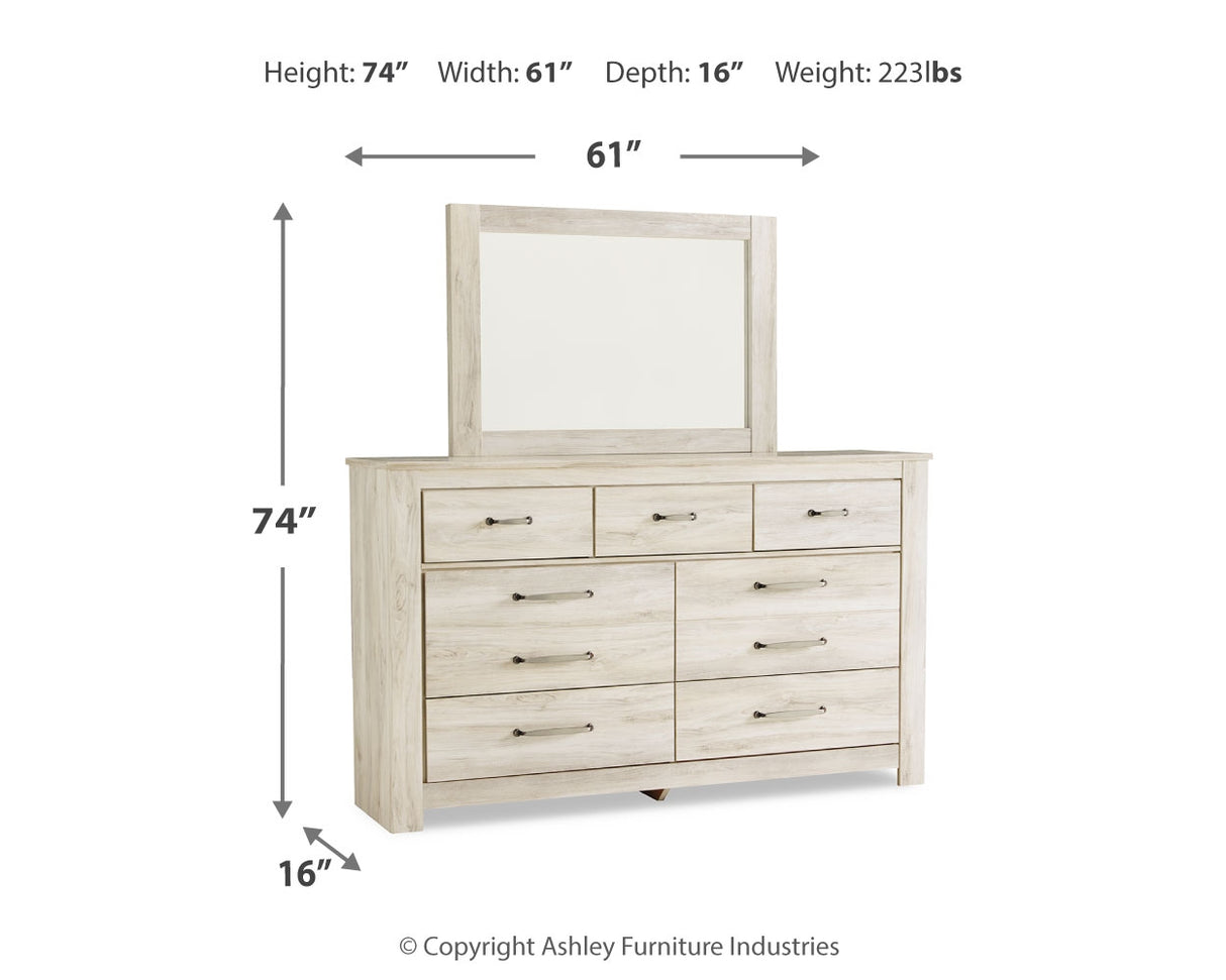 Bellaby King Panel Bed, Dresser, Mirror and 2 Nightstands