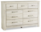 Bellaby King Panel Storage Bed, Dresser, Mirror and Nightstand