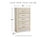 Bellaby Queen Panel Bed, Dresser, Mirror, Chest and 2 Nightstands