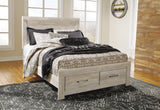 Bellaby Queen Panel Storage Bed, Dresser and Mirror