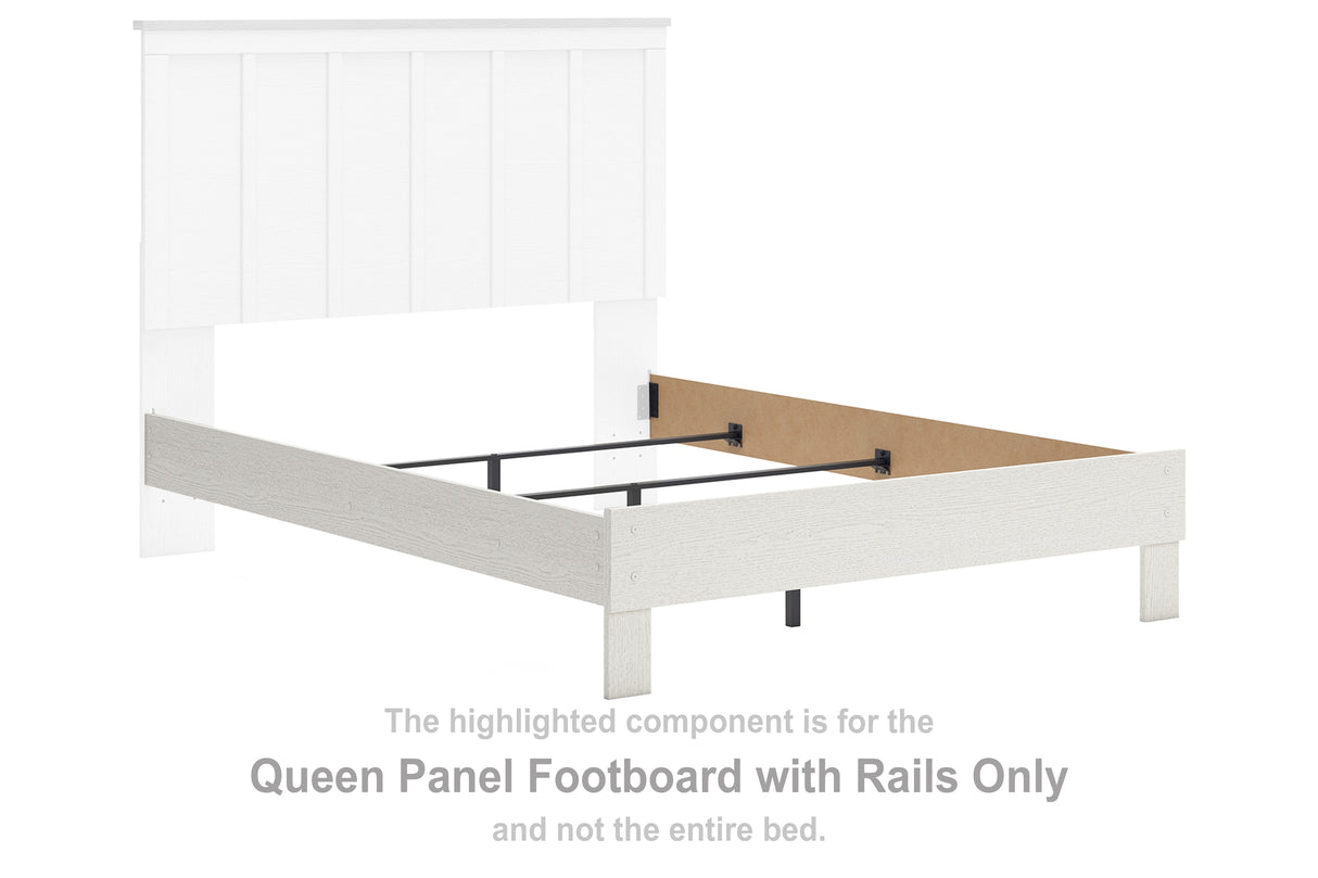 Linnocreek Queen Panel Footboard with Rails