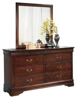 Alisdair Twin Sleigh Bed, Dresser, Mirror, Chest and Nightstand