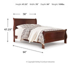 Alisdair California King Sleigh Bed, Dresser and Mirror