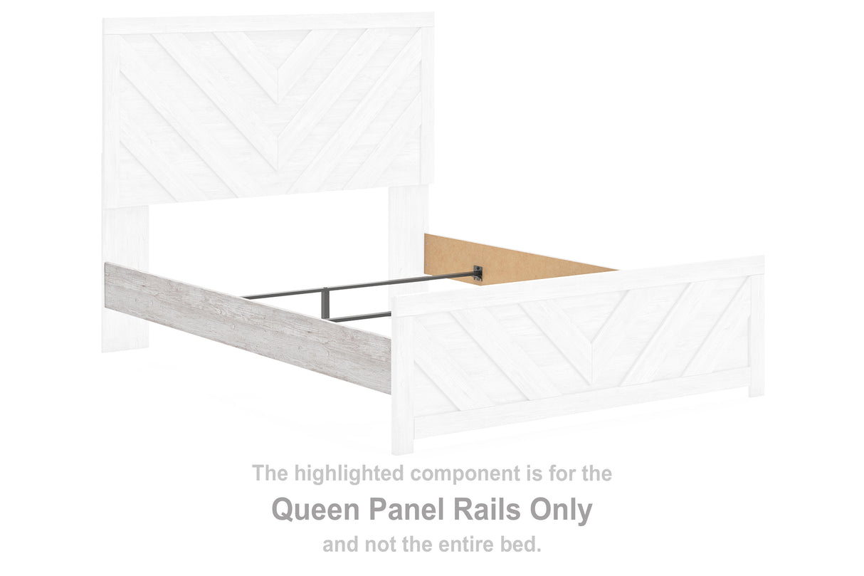 Cayboni Whitewash Queen Panel Rails