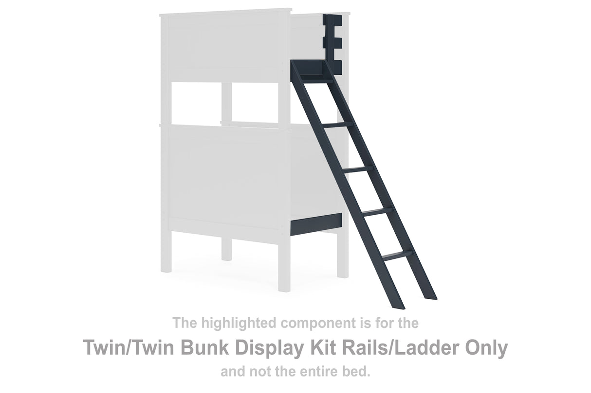 Nextonfort Twin/Twin Bunk Display Kit Rails/Ladder