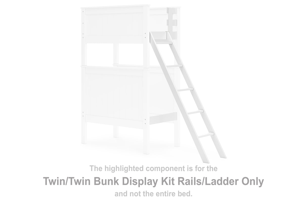 Nextonfort Twin/Twin Bunk Display Kit Rails/Ladder