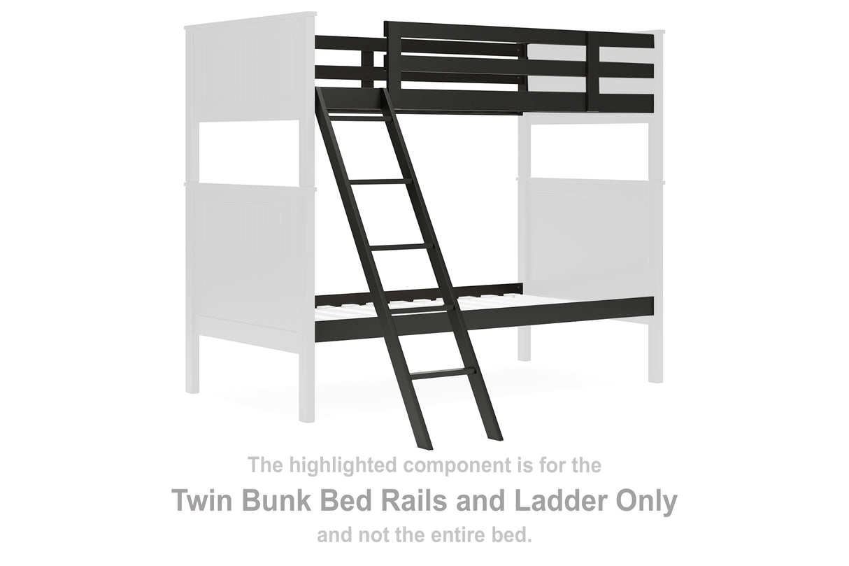 Nextonfort Twin Bunk Bed Rails and Ladder