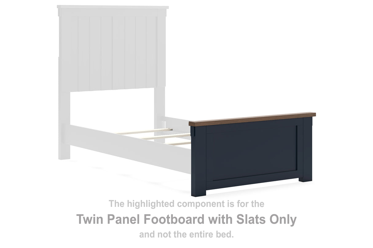 Landocken Twin Panel Footboard with Slats