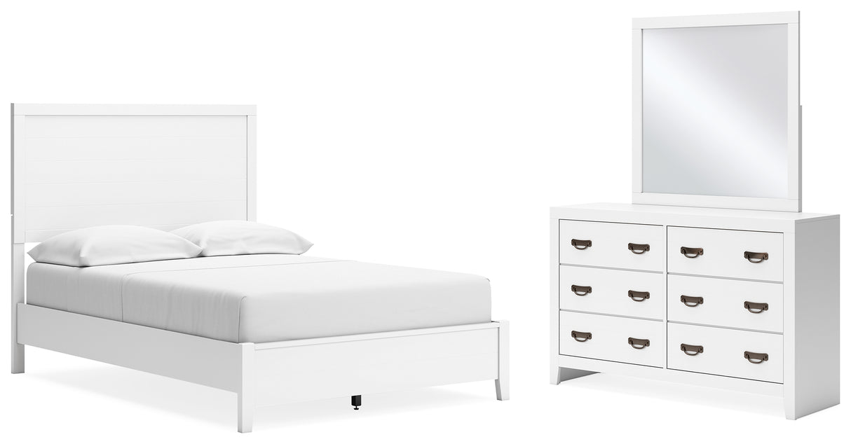 Binterglen Full Panel Bed, Dresser and Mirror