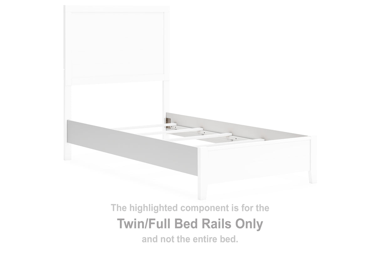 Binterglen White Twin/Full Bed Rails