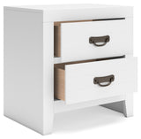 Binterglen White Nightstand