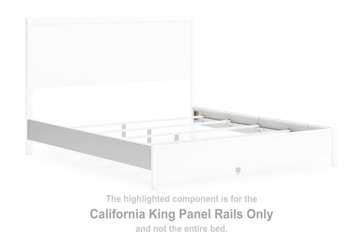 Binterglen White California King Panel Rails