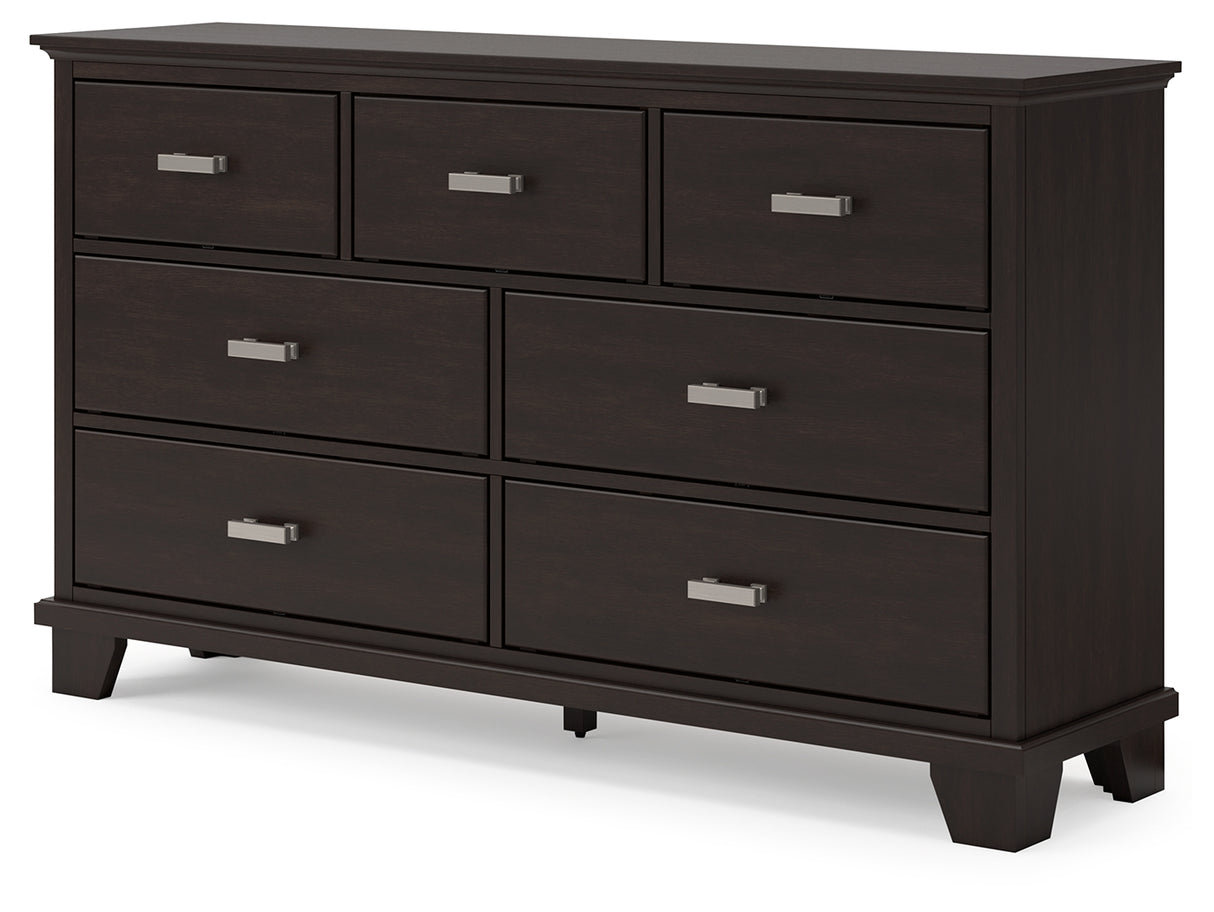 Covetown Dark Brown Dresser