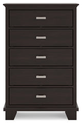 Covetown Dark Brown Chest Of Drawers