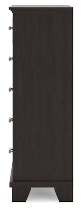 Covetown Dark Brown Chest Of Drawers