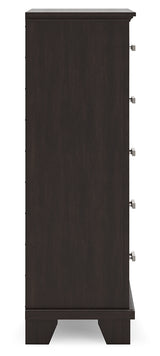 Covetown Dark Brown Chest Of Drawers