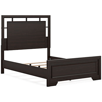 Covetown Dark Brown Full Panel Headboard/Footboard And Slats