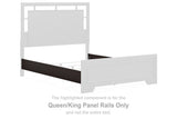 Covetown Dark Brown Queen/King Panel Rails