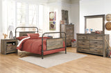 Trinell Queen Panel Headboard, Dresser, Mirror, Chest and Nightstand