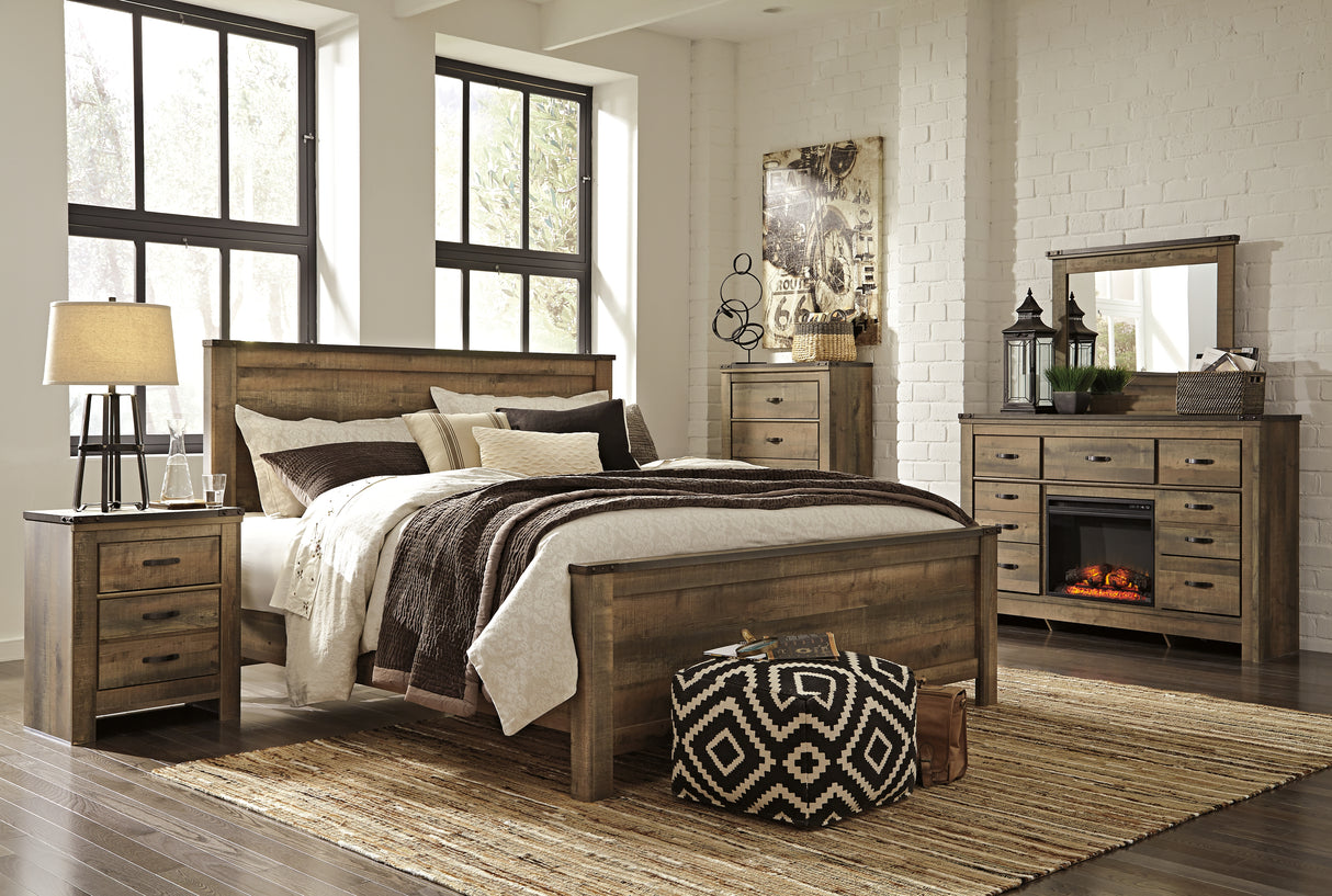 Trinell Brown King/California King Panel Headboard