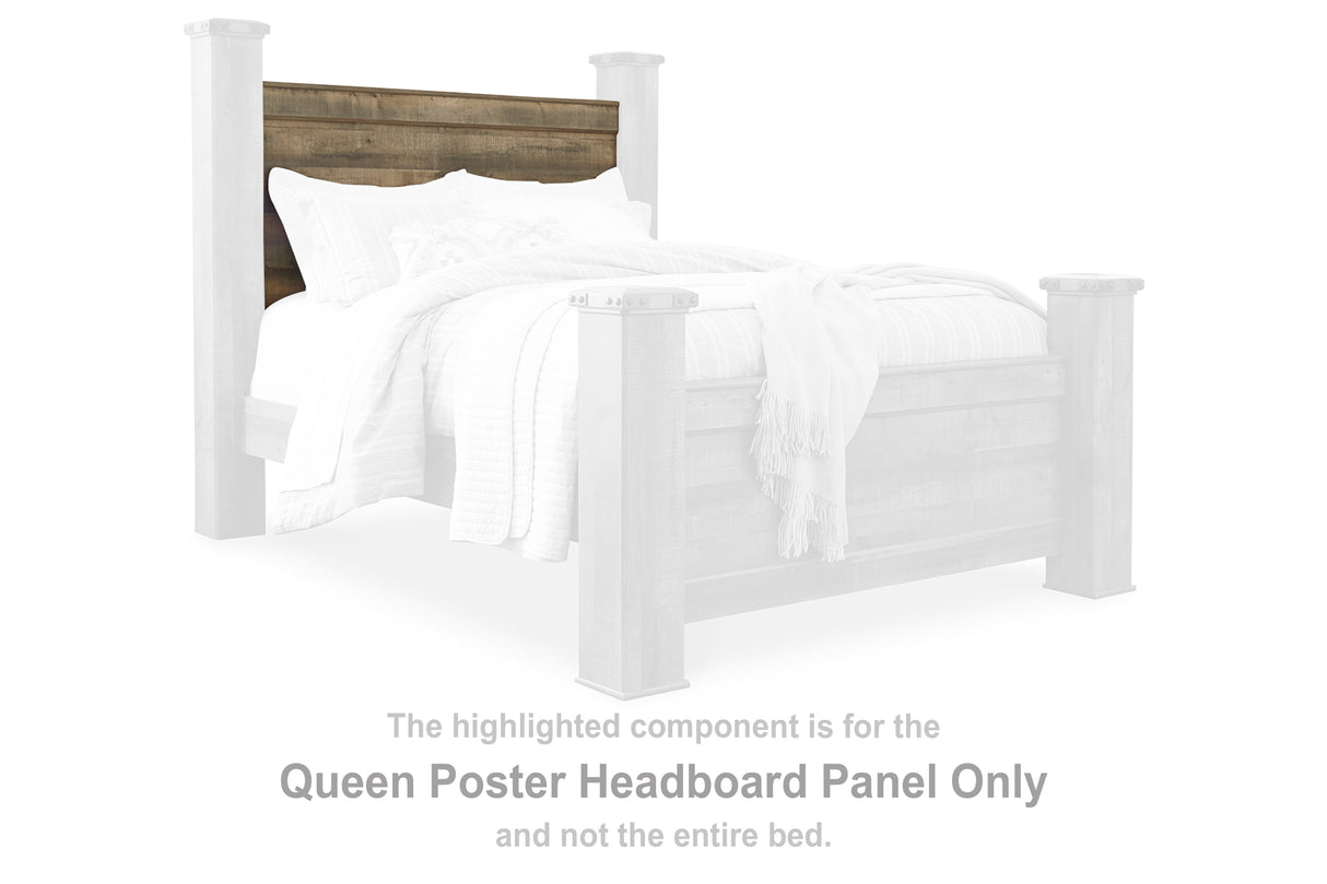 Trinell Brown Queen Poster Headboard Panel