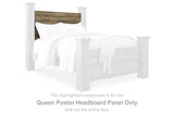 Trinell Brown Queen Poster Headboard Panel