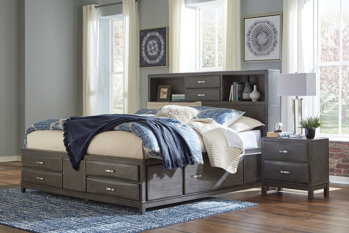 Caitbrook Queen Storage Bed with 8 Drawers