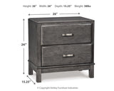 Caitbrook Gray Nightstand