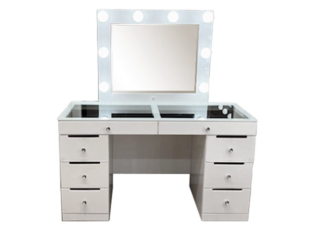 Luxo Vanity Base Pedestals Whi