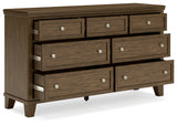 Shawbeck Dark Brown Dresser